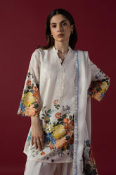 Stitched Woven Net Dupatta